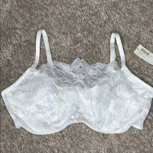 Elegant White Lace Cami Bra style Brianna Underwire